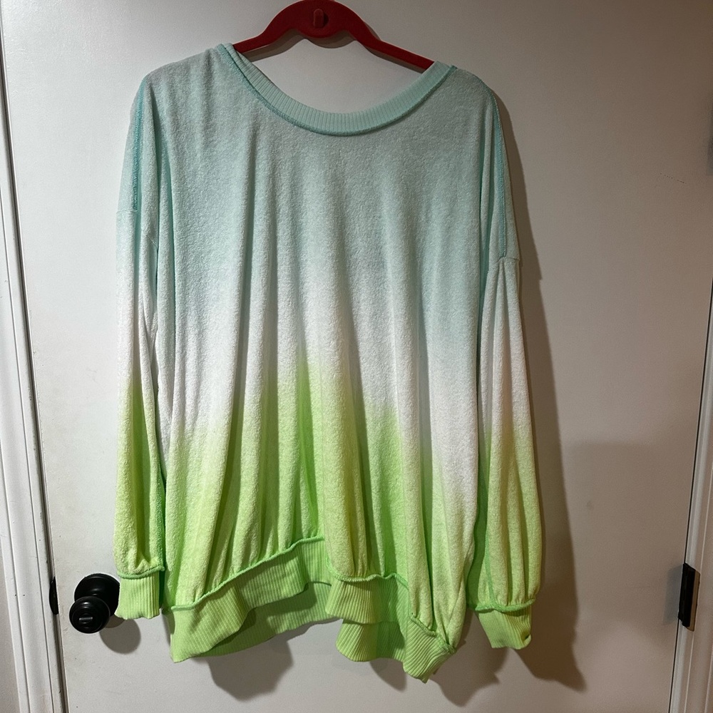Torrid V back off shoulder terry shirt size 3